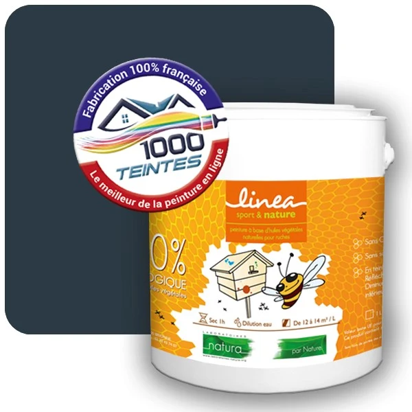 Peinture Natura Linéa® Bleu Gris (RAL Classic 5008) Ruche SATIN