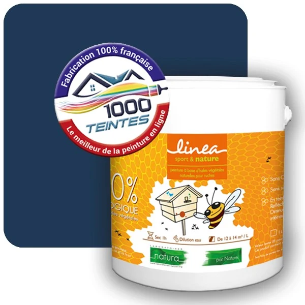 Peinture Natura Linéa® Bleu Saphir (RAL Classic 5003) Ruche SATIN