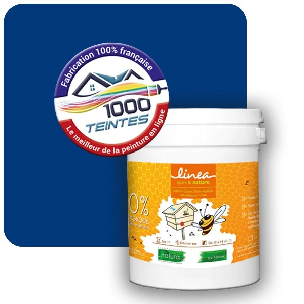 Peinture Natura Linéa® Bleu Outremer (RAL Classic 5002) Ruche SATIN
