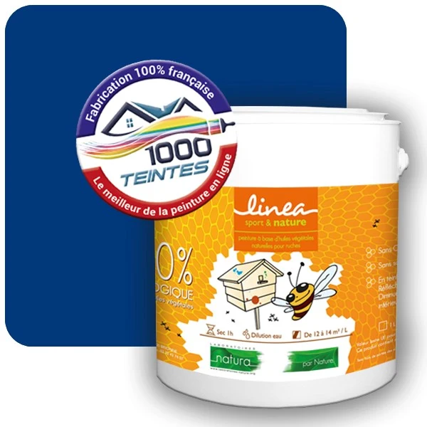 Peinture Natura Linéa® Bleu Outremer (RAL Classic 5002) Ruche SATIN