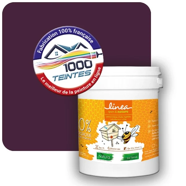 Peinture Natura Linéa® Violet Pourpre (RAL Classic 4007) Ruche SATIN