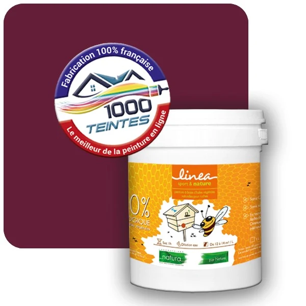 Peinture Natura Linéa® Violet Bordeaux (RAL Classic 4004) Ruche SATIN