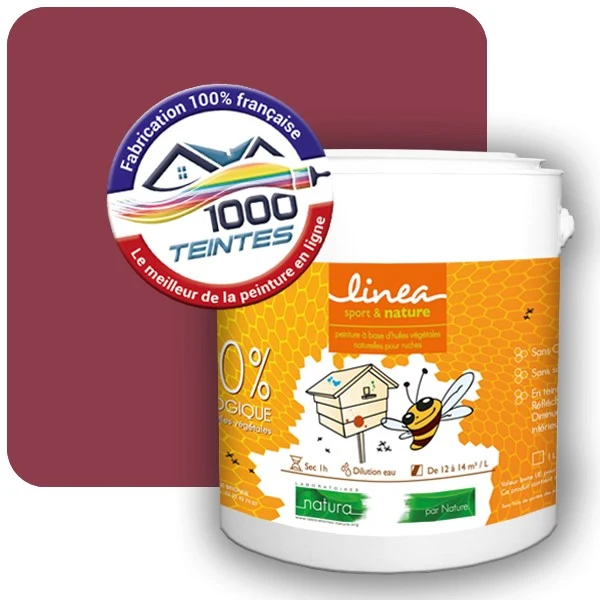 Peinture Natura Linéa® Violet Rouge (RAL Classic 4002) Ruche SATIN