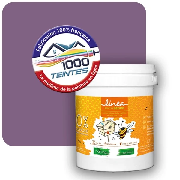 Peinture Natura Linéa® Lilas Rouge (RAL Classic 4001) Ruche SATIN