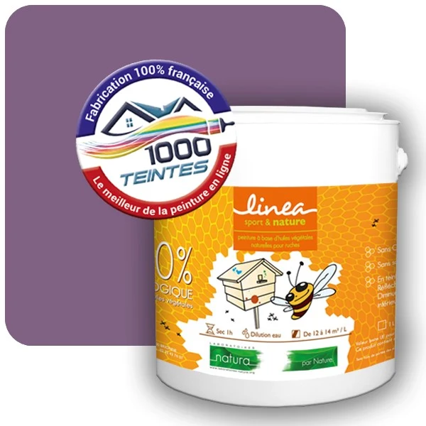 Peinture Natura Linéa® Lilas Rouge (RAL Classic 4001) Ruche SATIN