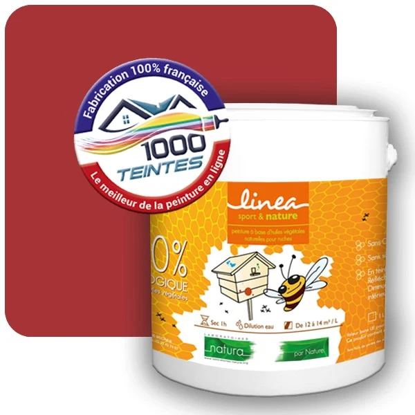 Peinture Natura Linéa® Rouge Oriental (RAL Classic 3031) Ruche SATIN