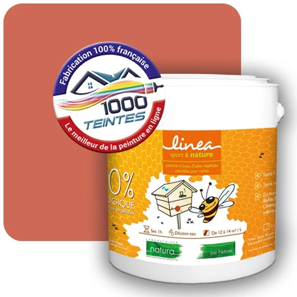 Peinture Natura Linéa® Rouge Saumon (RAL Classic 3022) Ruche SATIN