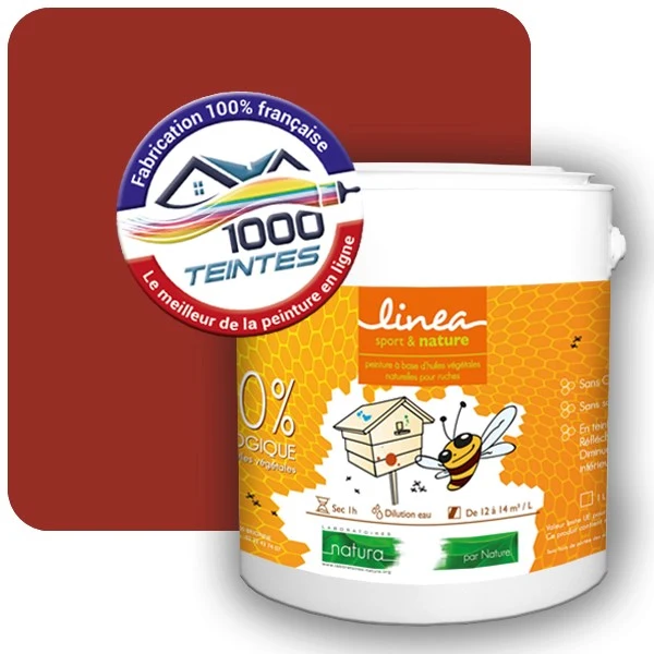 Peinture Natura Linéa® Rouge Tomate (RAL Classic 3013) Ruche SATIN