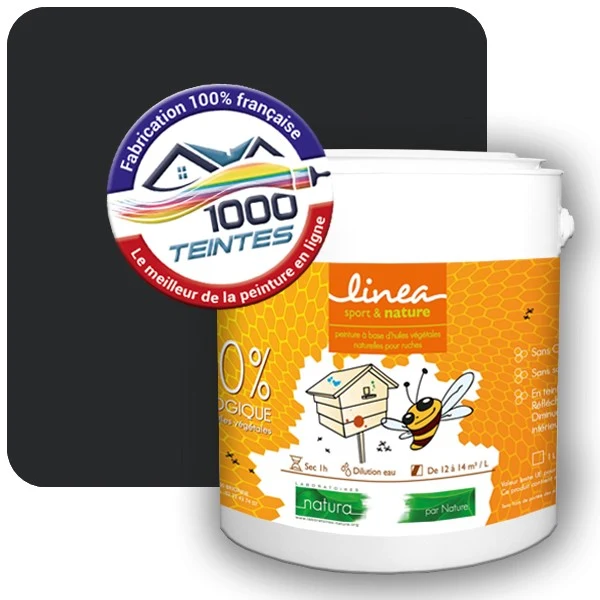 Peinture Natura Linéa® Noir Graphite (RAL Classic 9011) Ruche SATIN