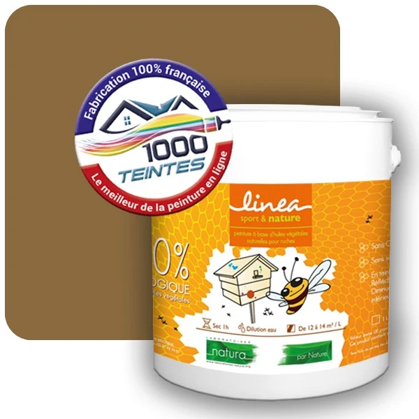 Peinture Natura Linéa® Brun Vert (RAL Classic 8000) Ruche SATIN