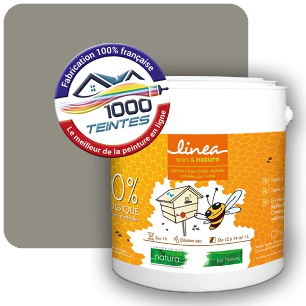 Peinture Natura Linéa® Gris Pierre (RAL Classic 7030) Ruche SATIN