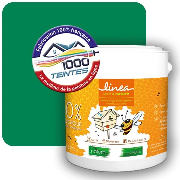 Peinture Natura Linéa® Vert Signalisation (RAL Classic 6024) Ruche SATIN