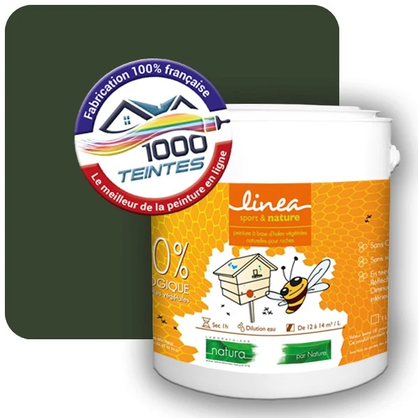 Peinture Natura Linéa® Vert Oxyde Chromique (RAL Classic 6020) Ruche SATIN