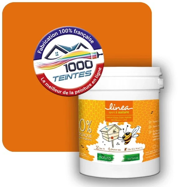 Peinture Natura Linéa® Orangé foncé (RAL Classic 2011) Ruche SATIN