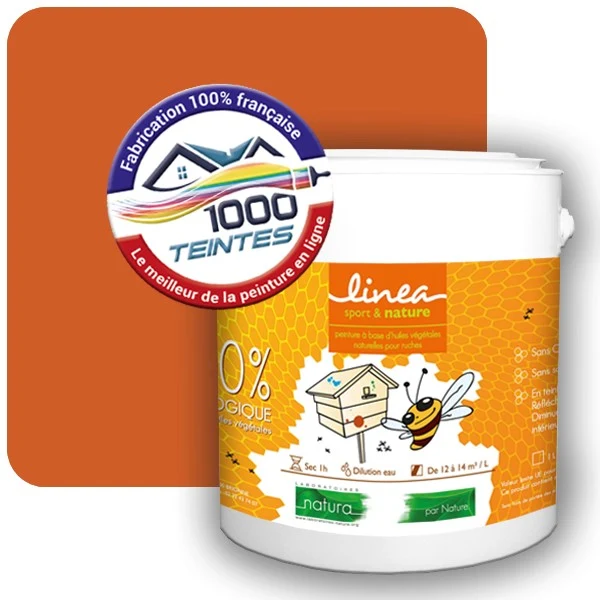 Peinture Natura Linéa® Orangé de Sécurité (RAL Classic 2010) Ruche SATIN
