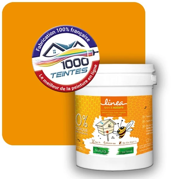 Peinture Natura Linéa® Jaune Soleil (RAL Classic 1037) Ruche SATIN