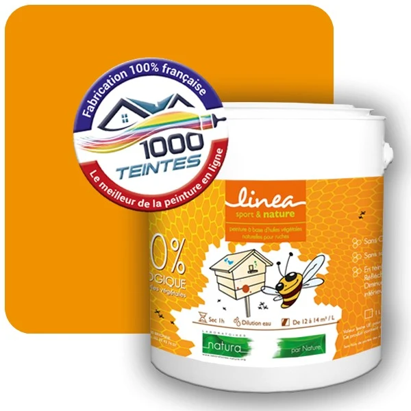 Peinture Natura Linéa® Jaune Soleil (RAL Classic 1037) Ruche SATIN