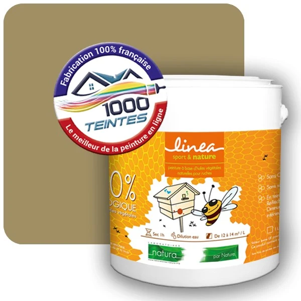 Peinture Natura Linéa® Jaune Olive (RAL Classic 1020) Ruche SATIN