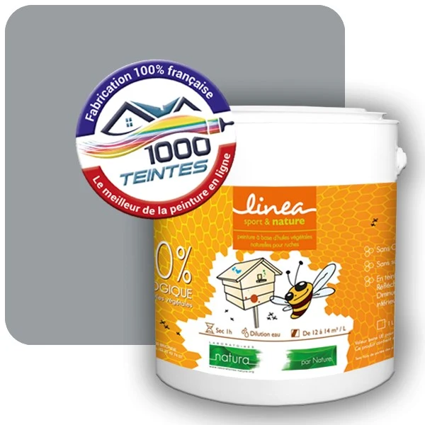 Peinture Natura Linéa® Gris Fenêtre (RAL Classic 7040) Ruche SATIN