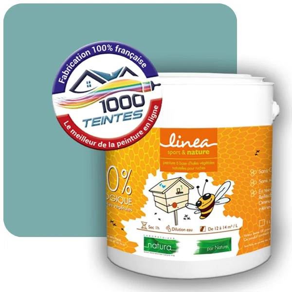 Peinture Natura Linéa® Turquoise Pastel (RAL Classic 6034) Ruche SATIN