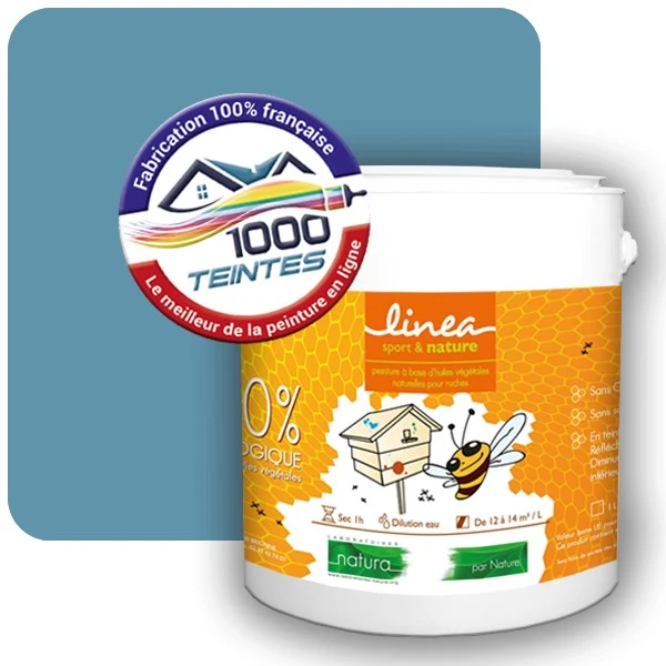 Peinture Natura Linéa® Bleu Pastel (RAL Classic 5024) Ruche SATIN