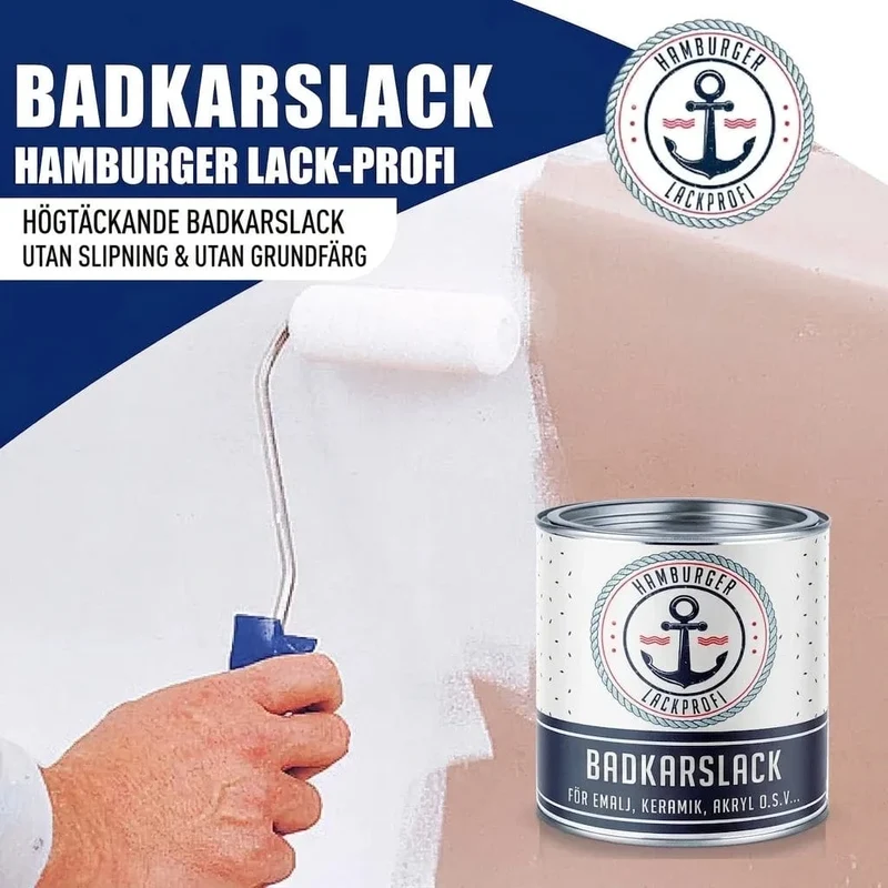2K Badewannenlack Fehgrau RAL 7000 - Glänzend / Seidenmatt / Matt - Hamburger Lack-Profi