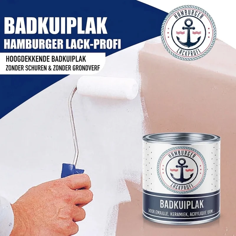 2K Badewannenlack Ozeanblau RAL 5020 - Glänzend / Seidenmatt / Matt - Hamburger Lack-Profi