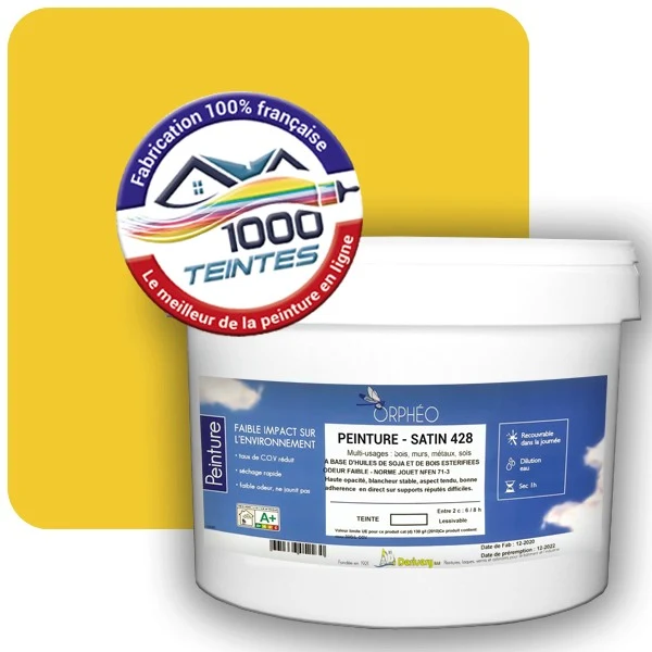 Peinture Anticorrosion Natura Orphéo® Les Jaunes (Mille Teintes E7-44) Intérieur/Extérieur SATIN