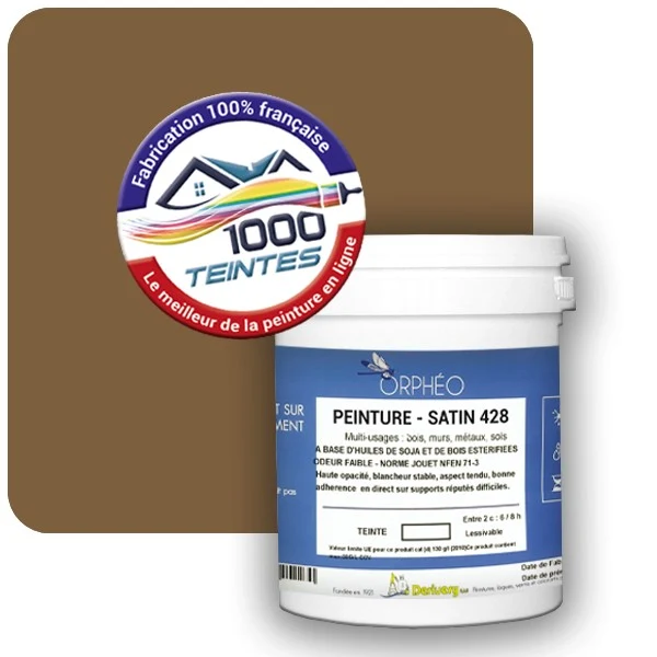 Peinture Anticorrosion Natura Orphéo® Les Bruns (Mille Teintes E5-15) Intérieur/Extérieur SATIN