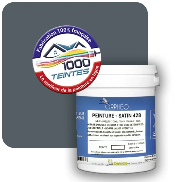 Peinture Anticorrosion Natura Orphéo® Les Bleus pleins (Mille Teintes E25-80) Intérieur/Extérieur SATIN