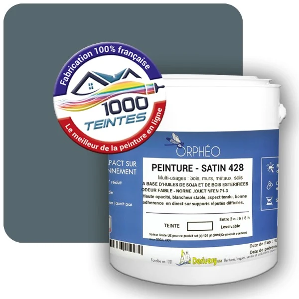 Peinture Anticorrosion Natura Orphéo® Les Bleus pleins (Mille Teintes E25-79) Intérieur/Extérieur SATIN