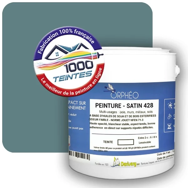 Peinture Anticorrosion Natura Orphéo® Les Bleus pleins (Mille Teintes E25-76) Intérieur/Extérieur SATIN