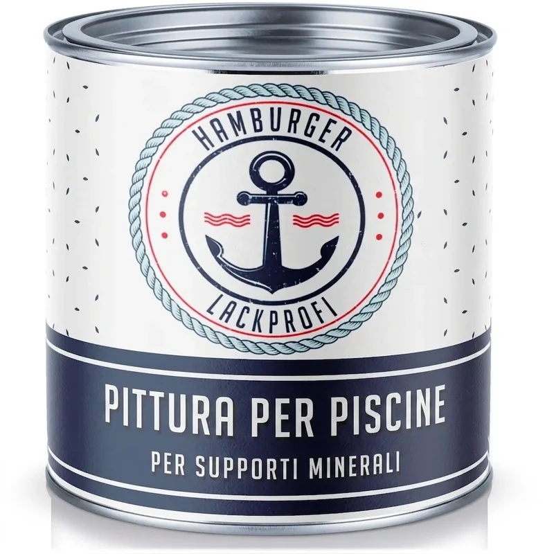Schwimmbeckenfarbe Fenstergrau RAL 7040 - hochdeckende Poolfarbe - Hamburger Lack-Profi