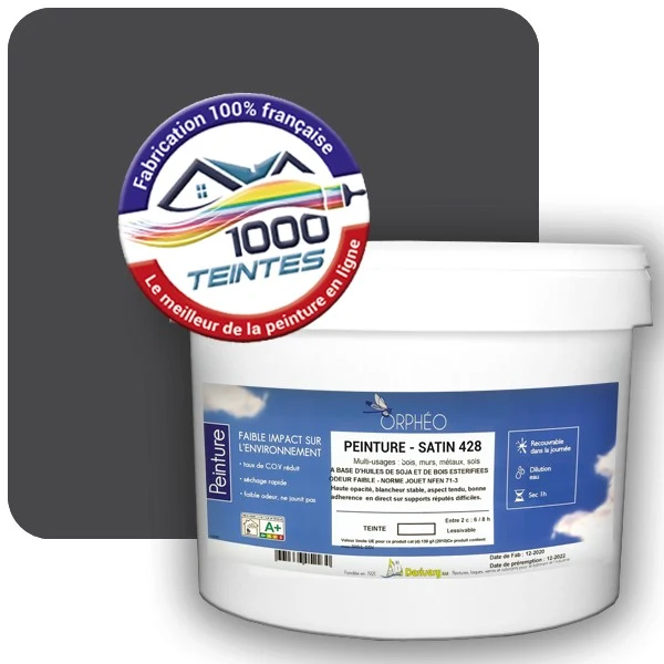 Peinture Anticorrosion Natura Orphéo® Les Bleus pleins (Mille Teintes E25-59) Intérieur/Extérieur SATIN