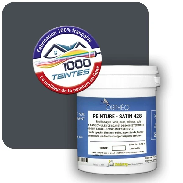Peinture Anticorrosion Natura Orphéo® Les Bleus pleins (Mille Teintes E25-57) Intérieur/Extérieur SATIN