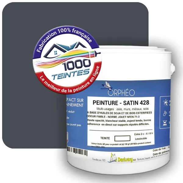 Peinture Anticorrosion Natura Orphéo® Les Bleus pleins (Mille Teintes E25-57) Intérieur/Extérieur SATIN