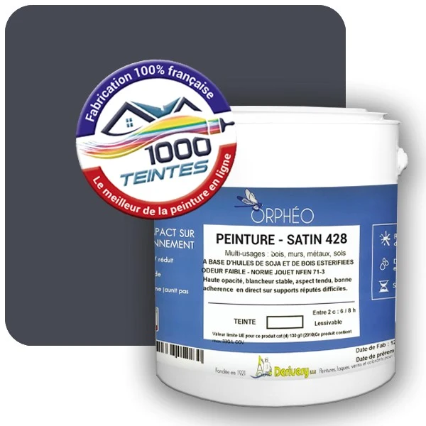 Peinture Anticorrosion Natura Orphéo® Les Bleus pleins (Mille Teintes E25-55) Intérieur/Extérieur SATIN