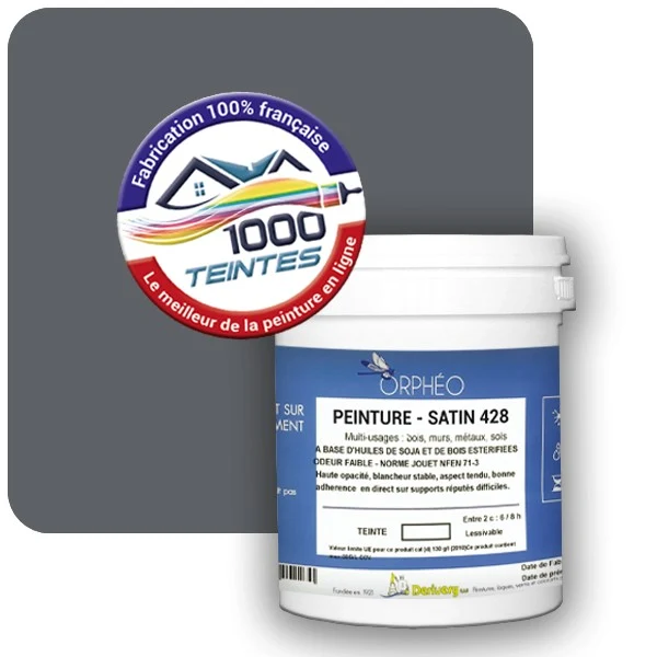 Peinture Anticorrosion Natura Orphéo® Les Bleus pleins (Mille Teintes E25-52) Intérieur/Extérieur SATIN