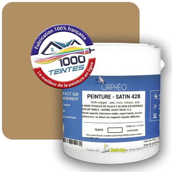 Peinture Anticorrosion Natura Orphéo® Les Bruns pleins (Mille Teintes E25-36) Intérieur/Extérieur SATIN