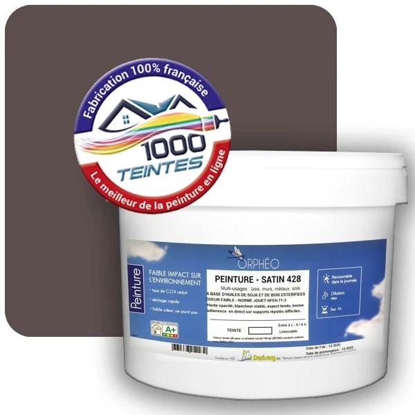 Peinture Anticorrosion Natura Orphéo® Les Bruns pleins (Mille Teintes E25-29) Intérieur/Extérieur SATIN
