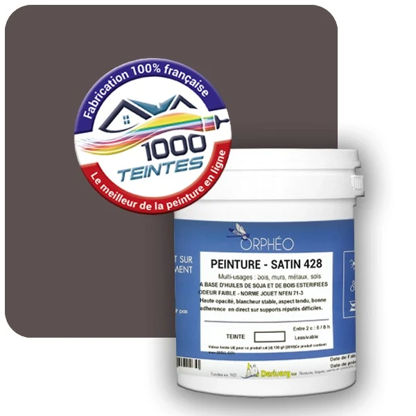 Peinture Anticorrosion Natura Orphéo® Les Rouges pleins (Mille Teintes E25-20) Intérieur/Extérieur SATIN