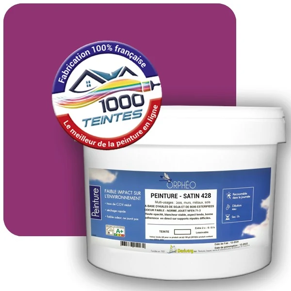 Peinture Anticorrosion Natura Orphéo® Pourpre Signalisation (RAL Classic 4006) Intérieur/Extérieur SATIN