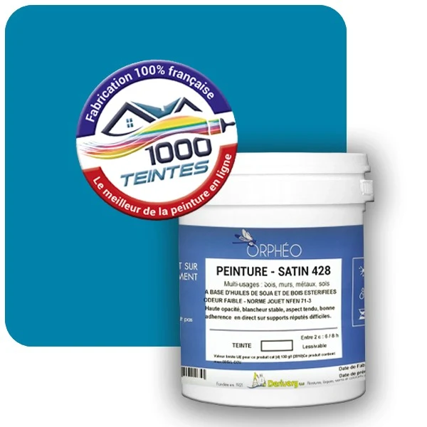 Peinture Anticorrosion Natura Orphéo® Les Bleus (Mille Teintes E13-45) Intérieur/Extérieur SATIN