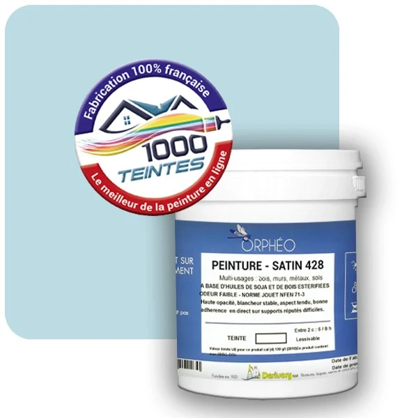 Peinture Anticorrosion Natura Orphéo® Les Bleus (Mille Teintes E13-41) Intérieur/Extérieur SATIN