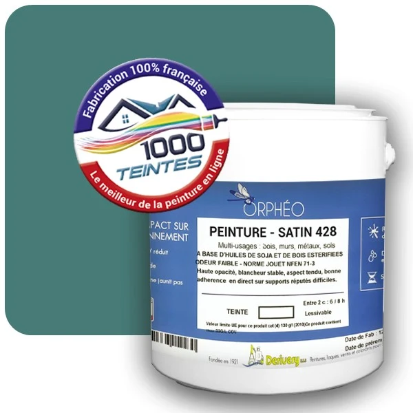 Peinture Anticorrosion Natura Orphéo® Les Bleus (Mille Teintes E13-15) Intérieur/Extérieur SATIN