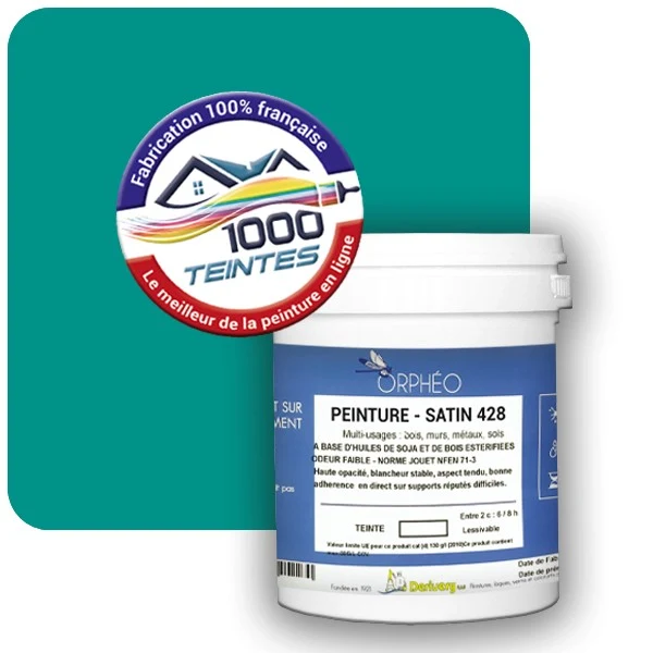 Peinture Anticorrosion Natura Orphéo® Les Verts (Mille Teintes E12-45) Intérieur/Extérieur SATIN