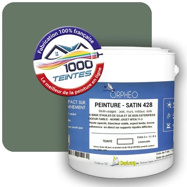 Peinture Anticorrosion Natura Orphéo® Les Verts (Mille Teintes E12-40) Intérieur/Extérieur SATIN