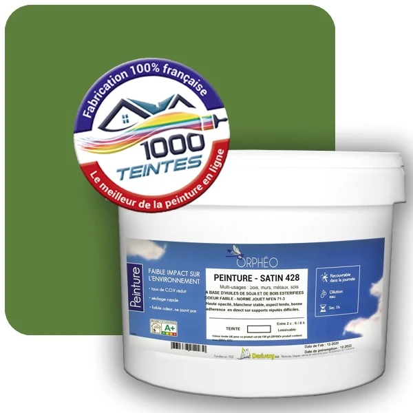 Peinture Anticorrosion Natura Orphéo® Les Verts (Mille Teintes E10-50) Intérieur/Extérieur SATIN