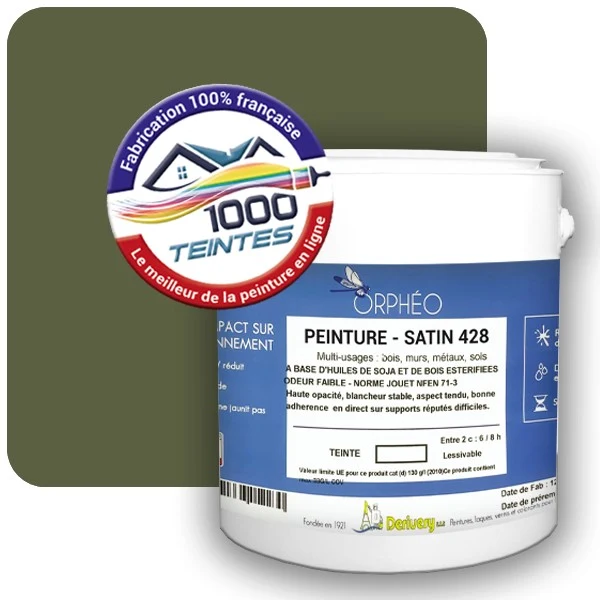 Peinture Anticorrosion Natura Orphéo® Les Verts (Mille Teintes E10-35) Intérieur/Extérieur SATIN