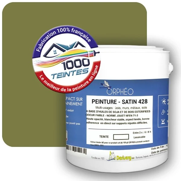 Peinture Anticorrosion Natura Orphéo® Les Verts (Mille Teintes E9-50) Intérieur/Extérieur SATIN